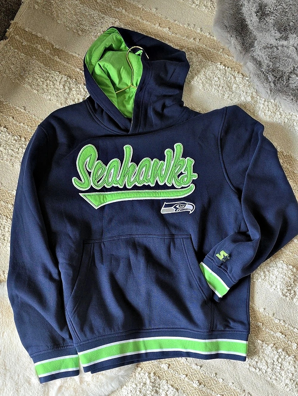 Starter NFL Seattle Seahawks Starter Hoodie Sweatshirt NFL Hoodie Sweatshirt L